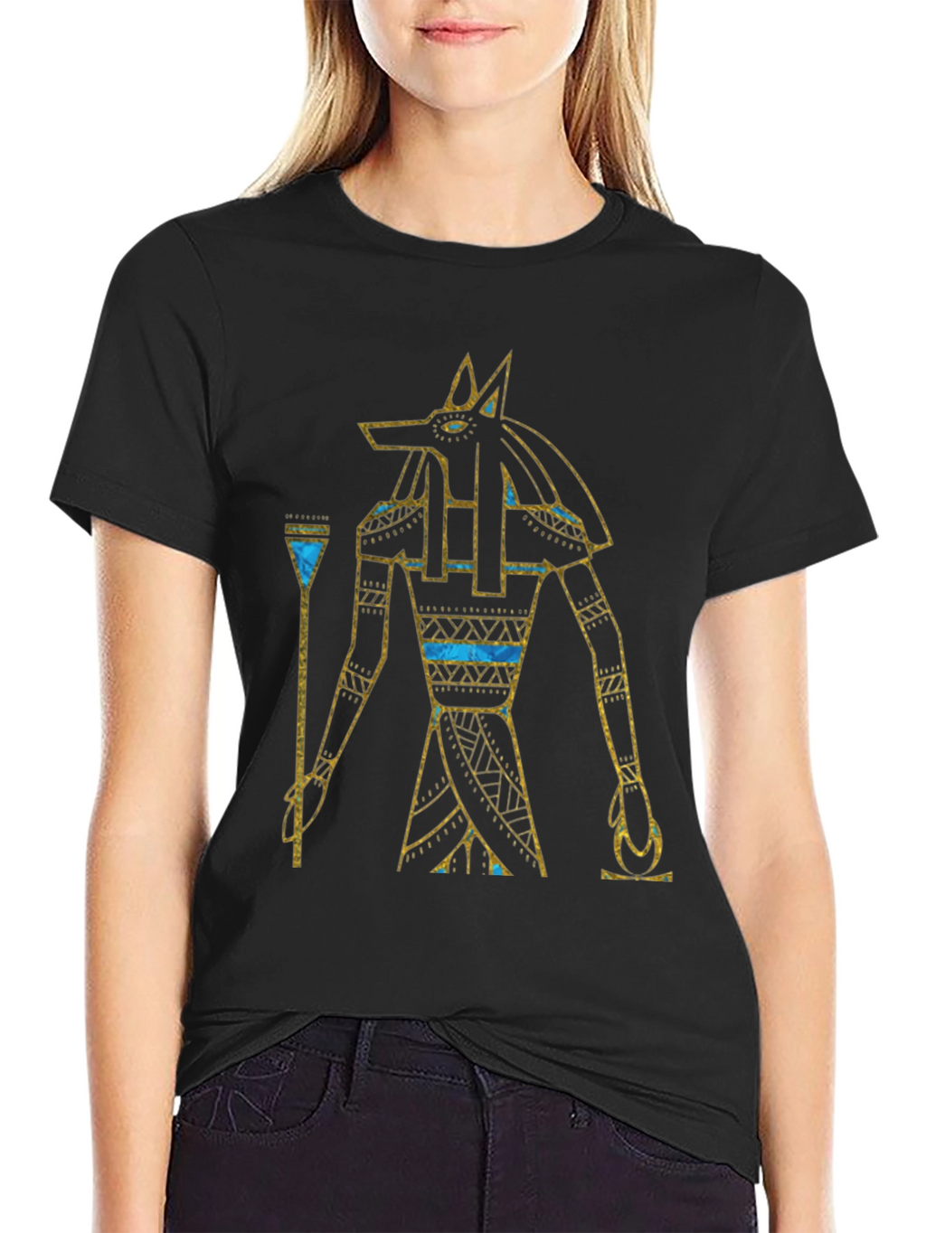 Anubis Graphic Tee - Egyptian God T-Shirt