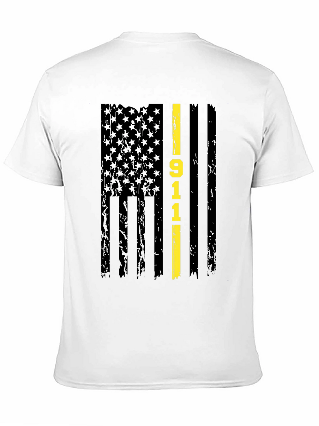 911 Thin Yellow Line Flag Graphic T-Shirt