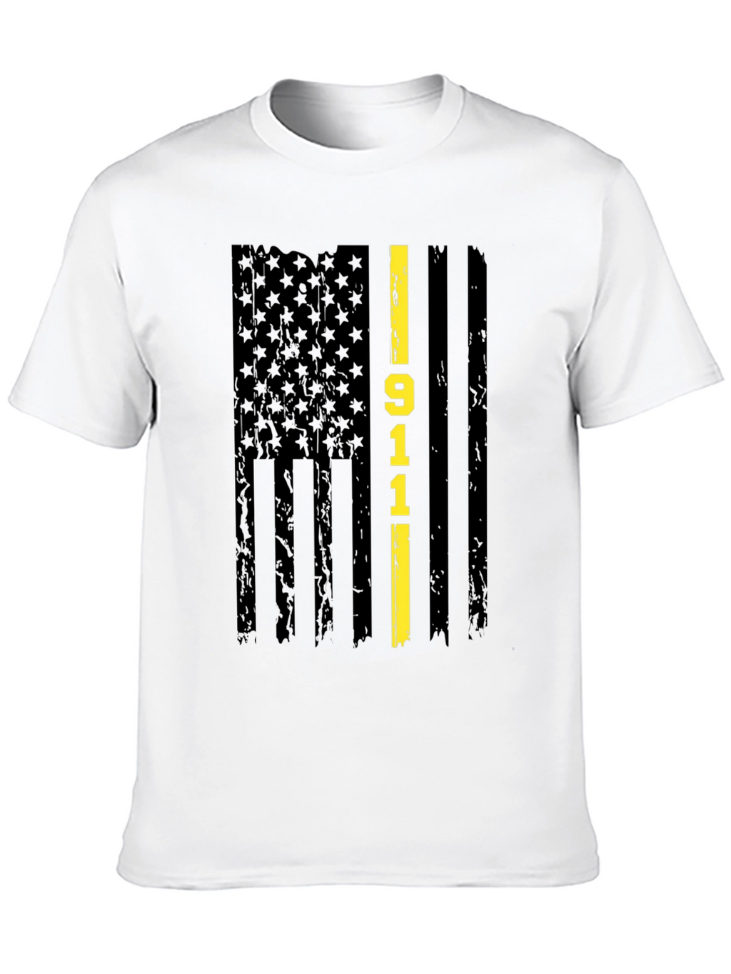 911 Thin Yellow Line Flag Graphic T-Shirt