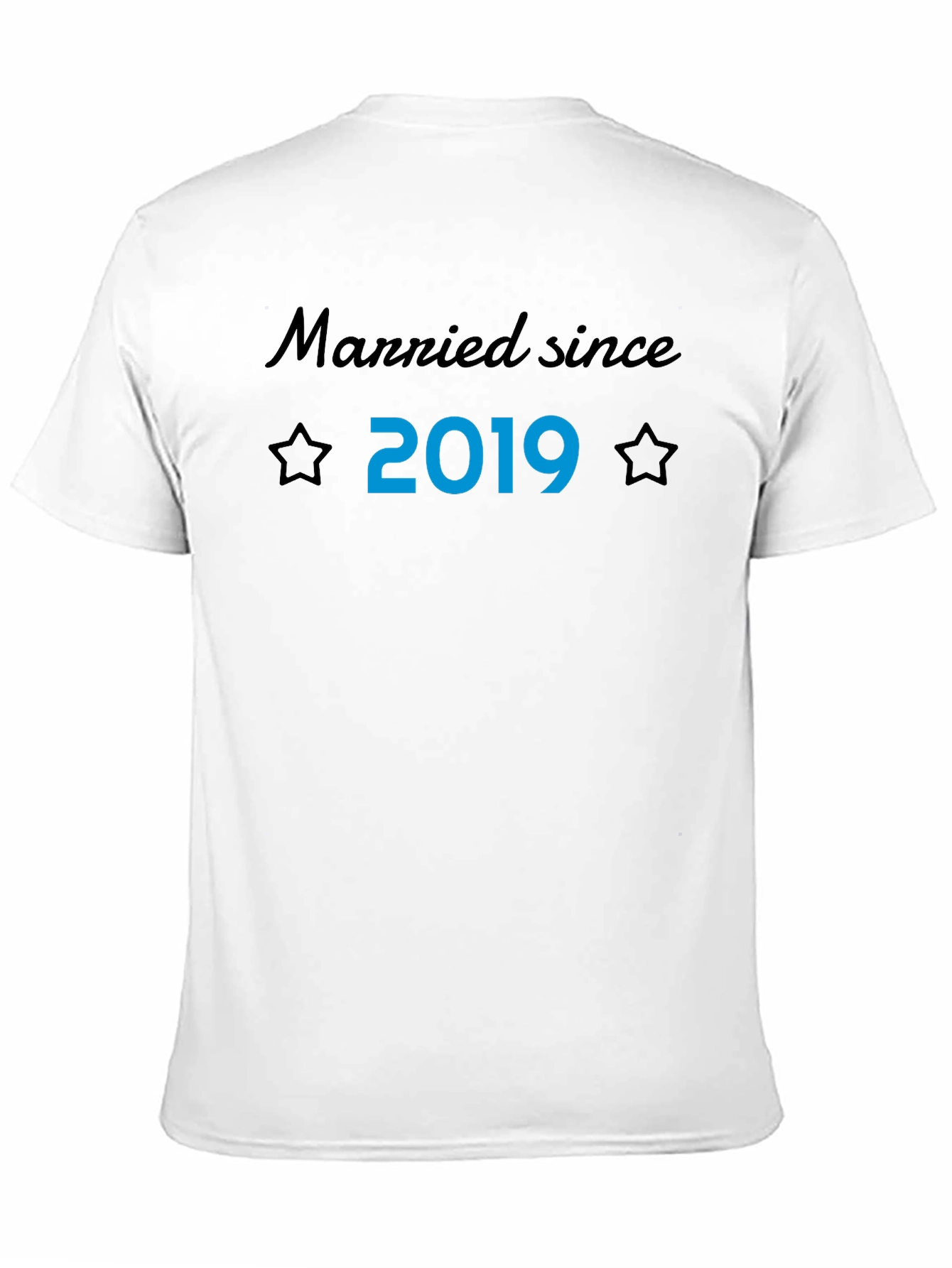 Married Since 2019 T-Shirt Husband Anniversary Gift