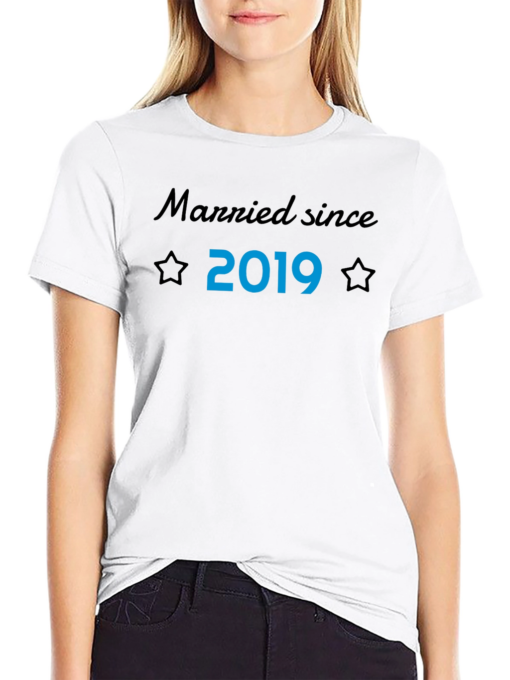 Married Since 2019 T-Shirt Husband Anniversary Gift