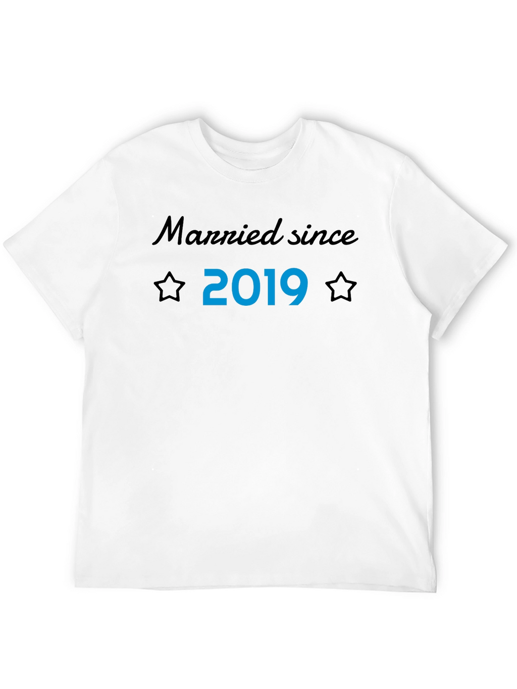 Married Since 2019 T-Shirt Husband Anniversary Gift