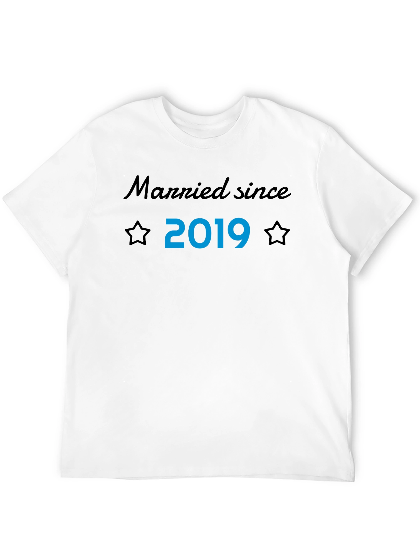 Married Since 2019 T-Shirt Husband Anniversary Gift