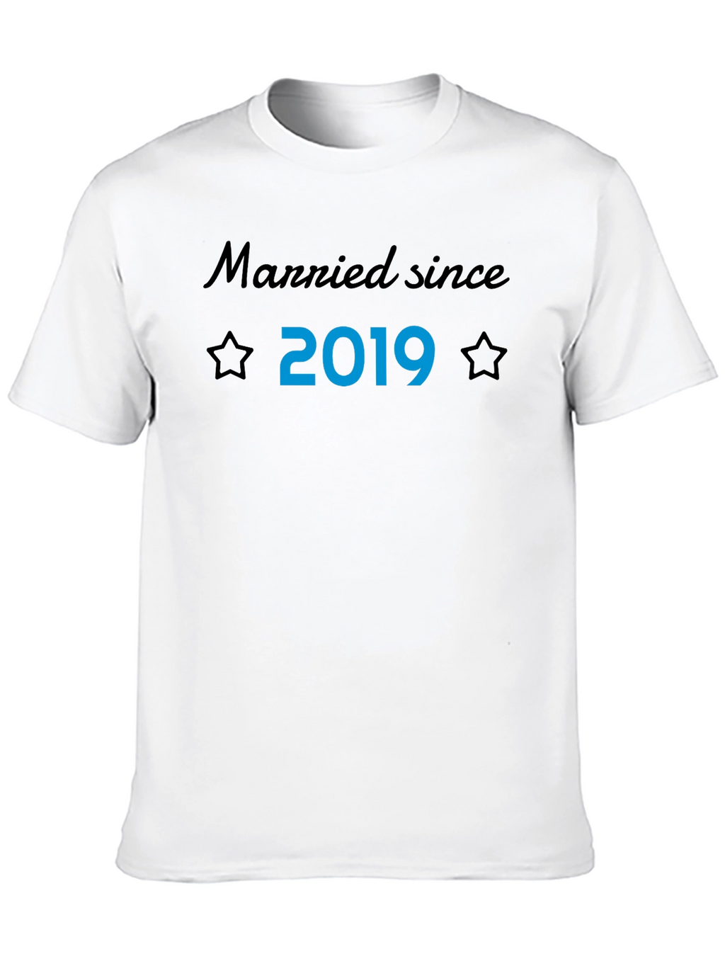 Married Since 2019 T-Shirt Husband Anniversary Gift