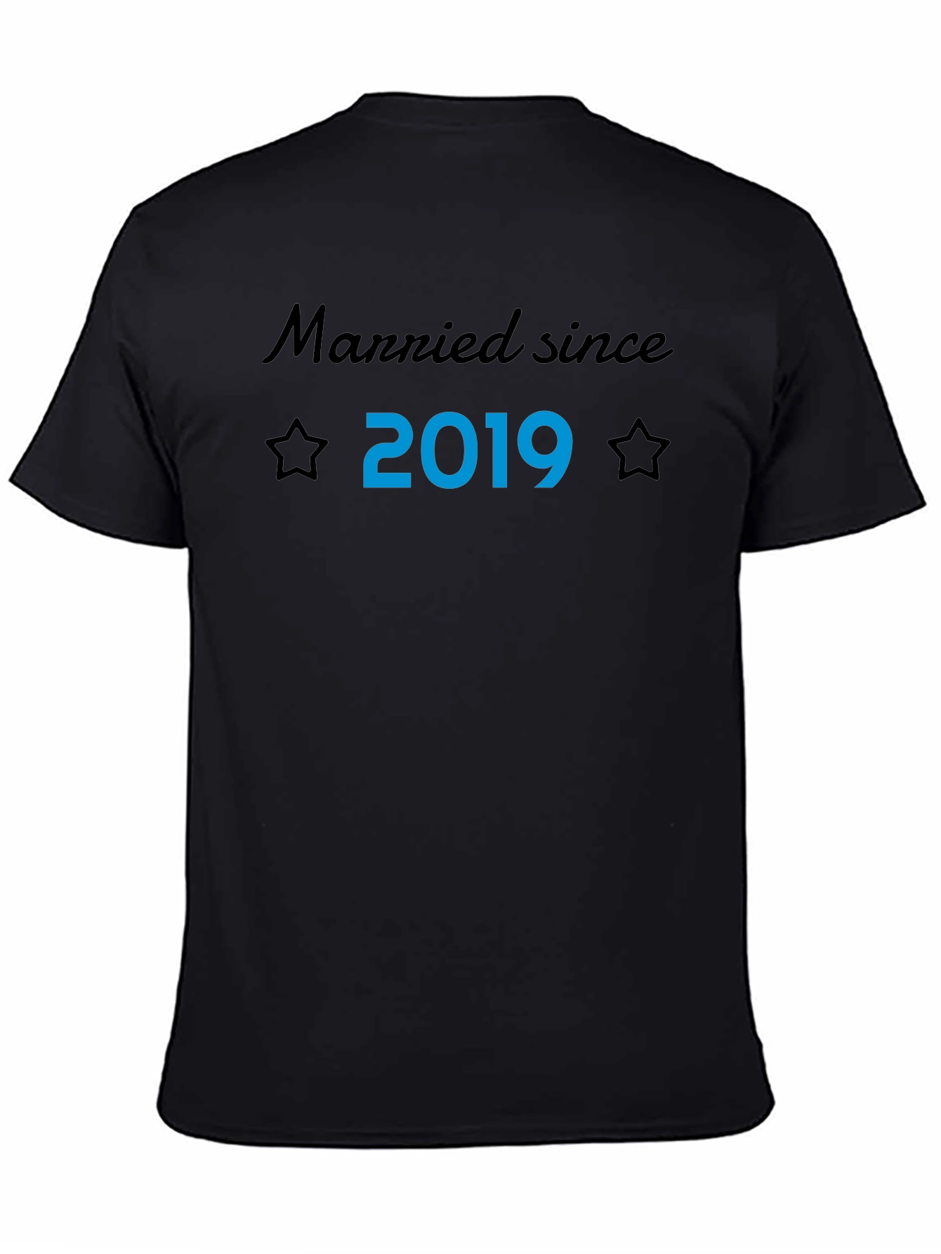 Married Since 2019 T-Shirt Husband Anniversary Gift