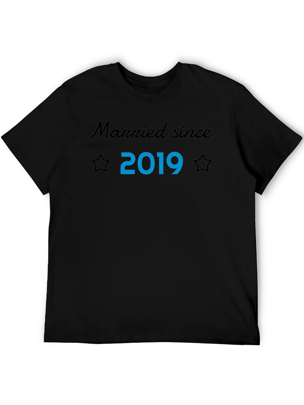 Married Since 2019 T-Shirt Husband Anniversary Gift