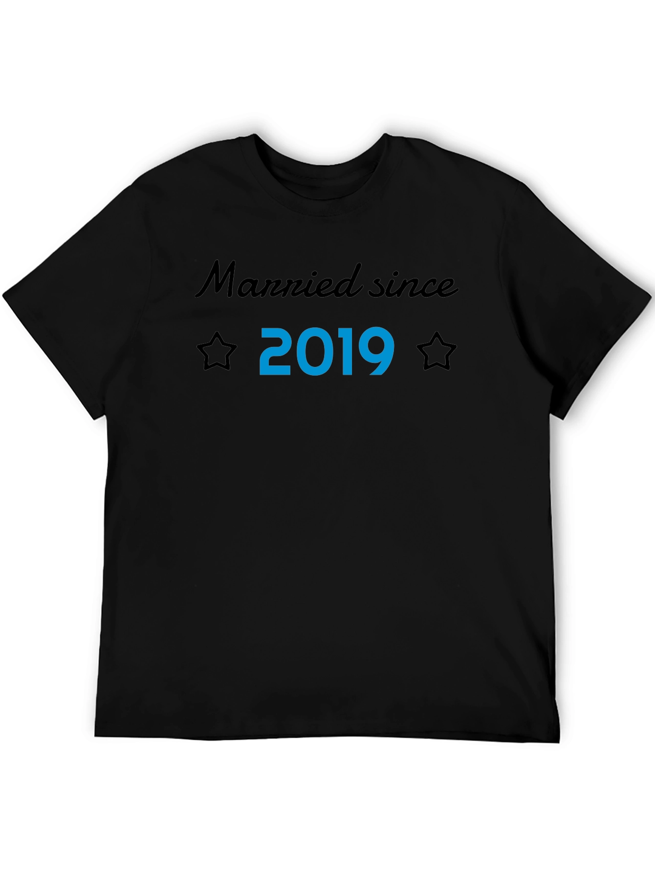 Married Since 2019 T-Shirt Husband Anniversary Gift