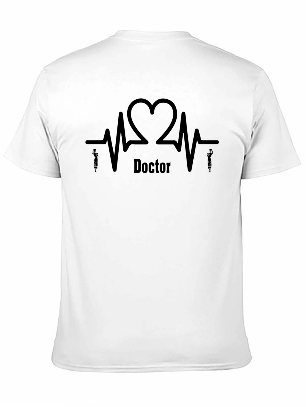 Doctor Heartbeat Graphic T-Shirt - Black