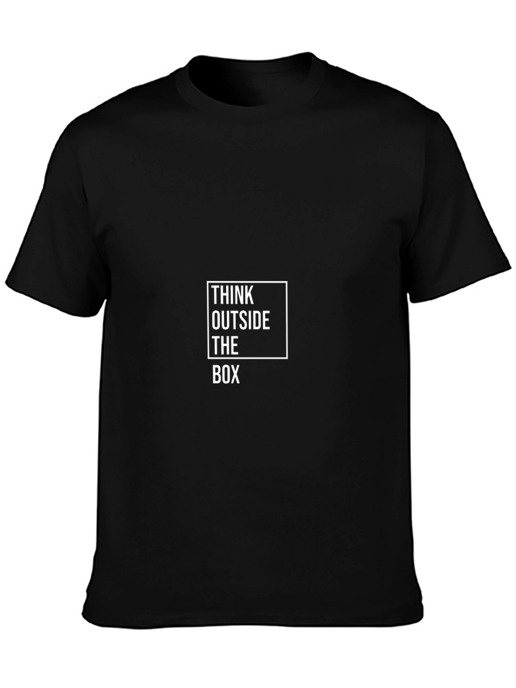 Think Outside the Box Graphic T-Shirt - Black