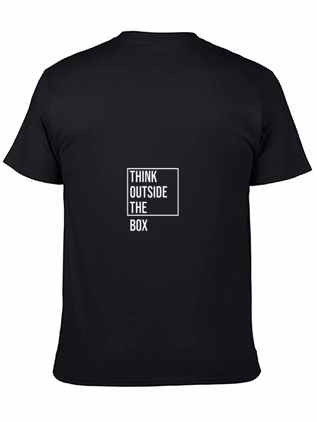 Think Outside the Box Graphic T-Shirt - Black