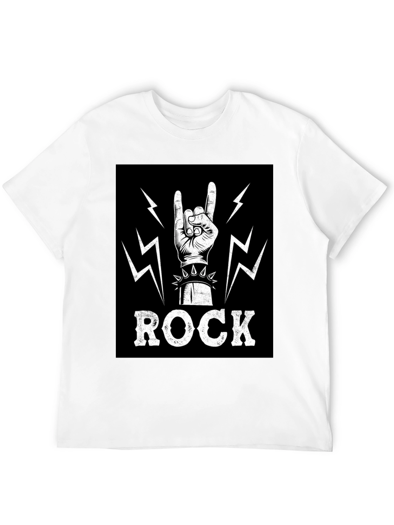 Rock On! Graphic Print T-Shirt