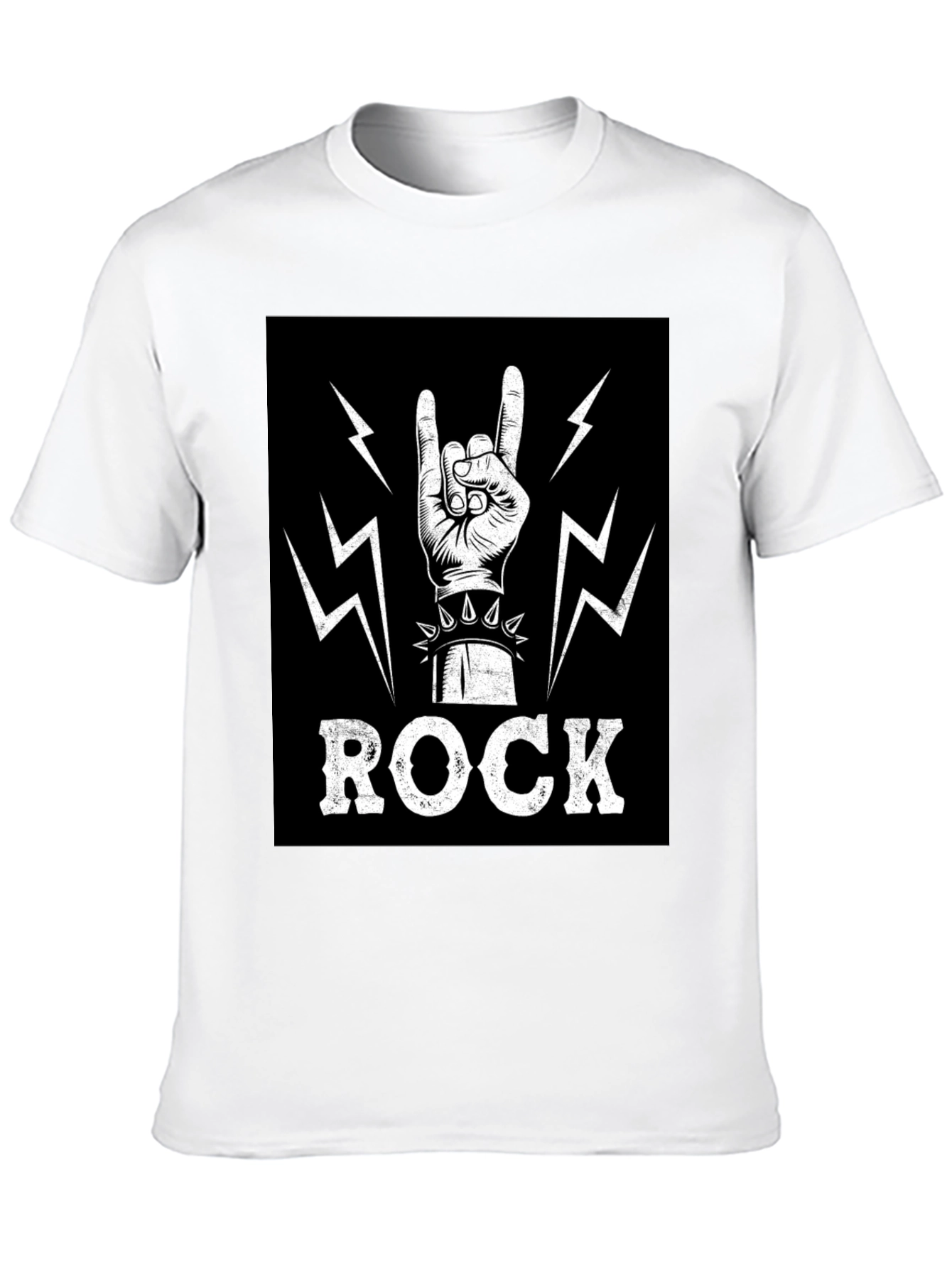 Rock On! Graphic Print T-Shirt