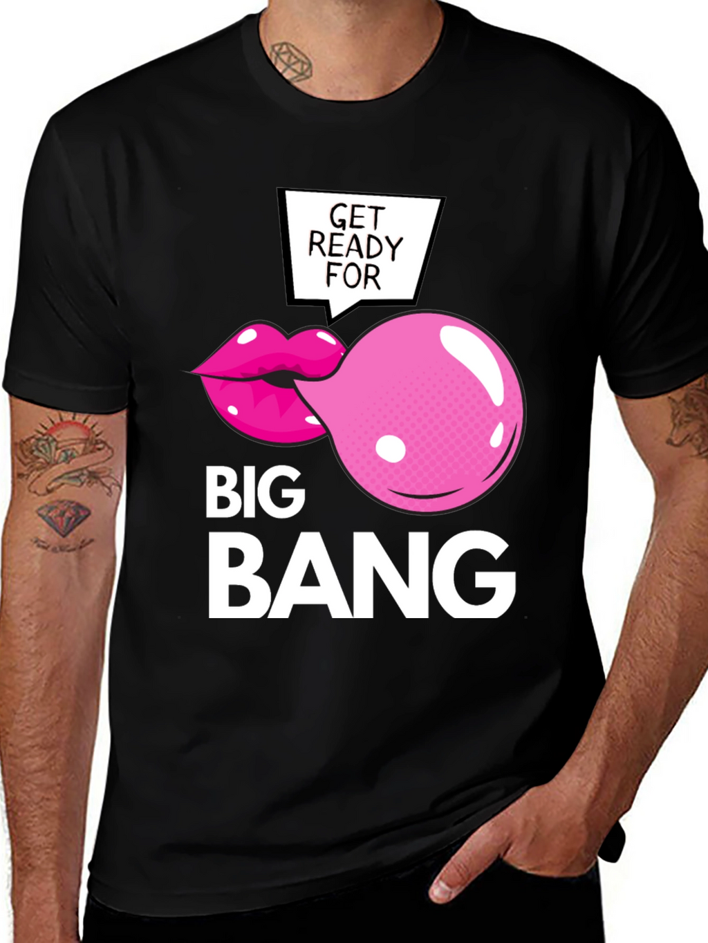 Big Bang Bubble Gum T-Shirt - Funny Graphic Tee