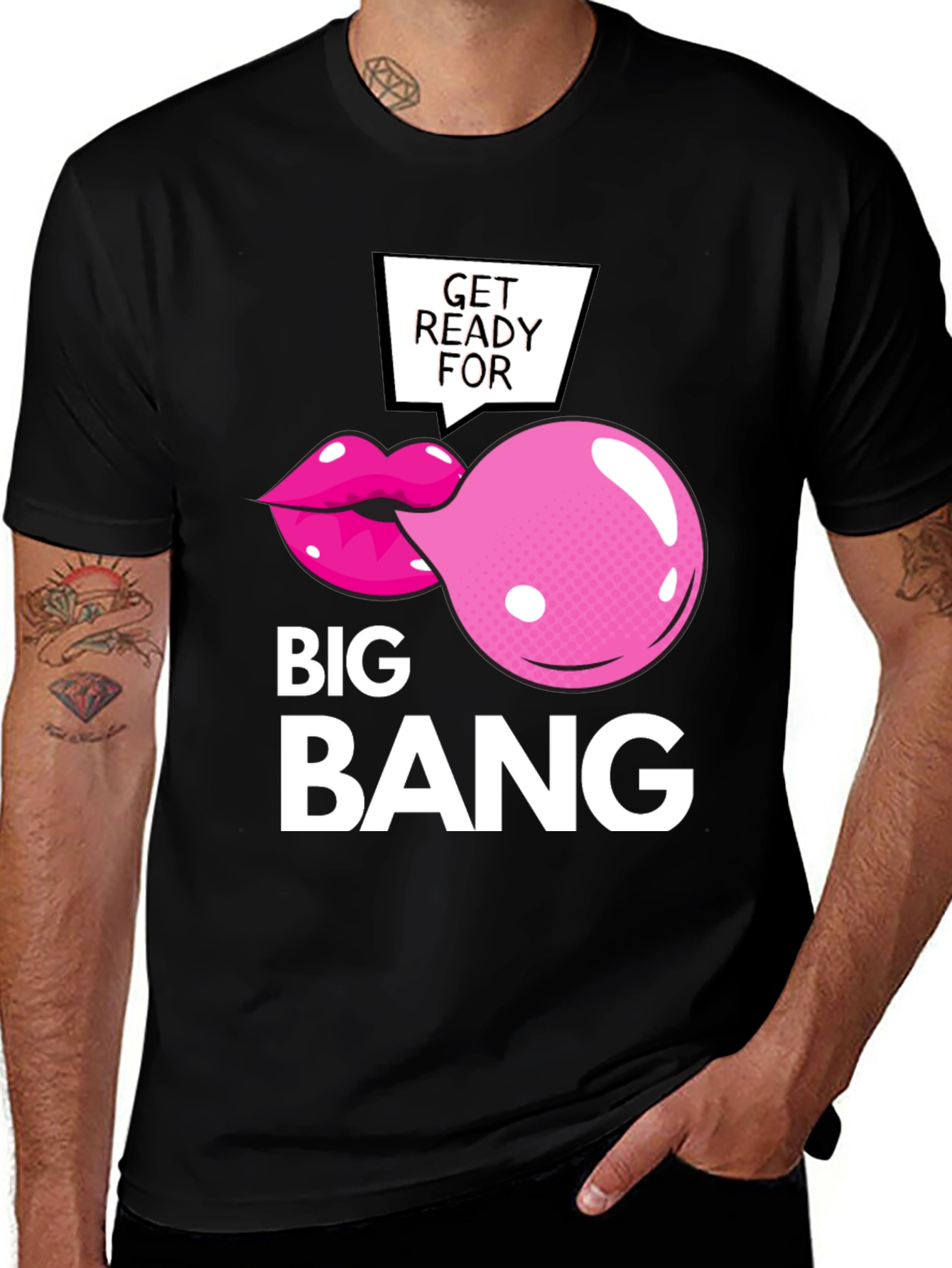 Big Bang Bubble Gum T-Shirt - Funny Graphic Tee