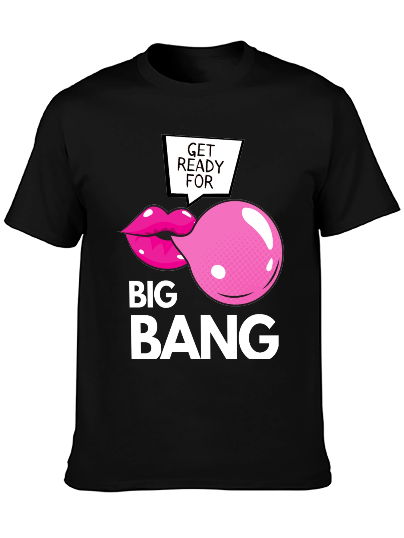 Big Bang Bubble Gum T-Shirt - Funny Graphic Tee