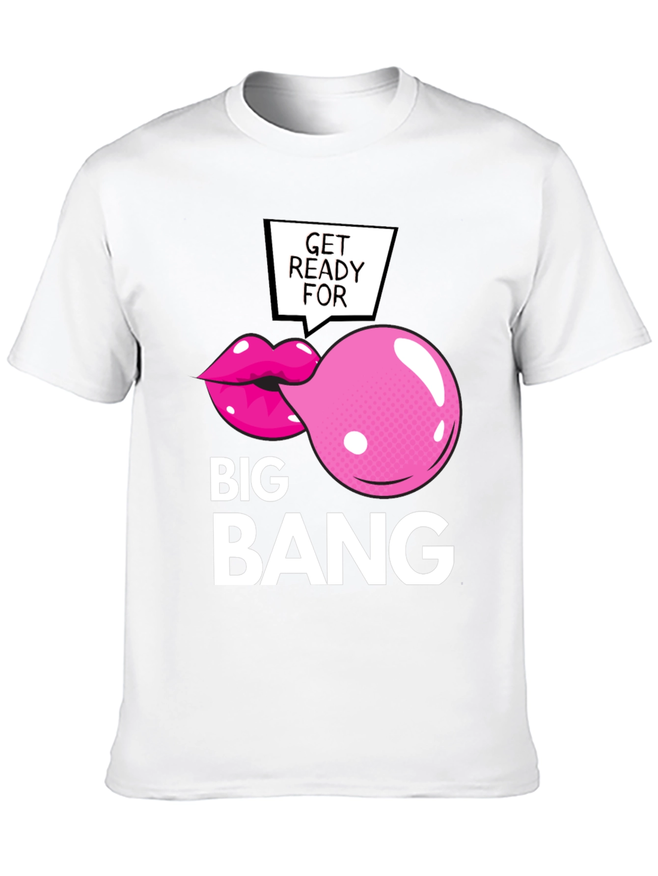 Big Bang Bubble Gum T-Shirt - Funny Graphic Tee