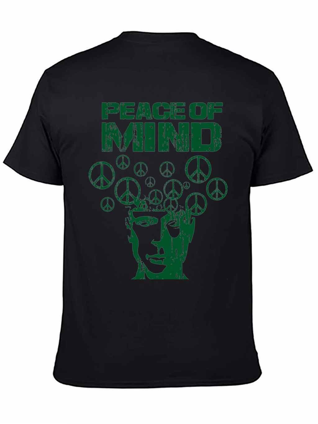 Peace of Mind Graphic Print Crew Neck T-Shirt