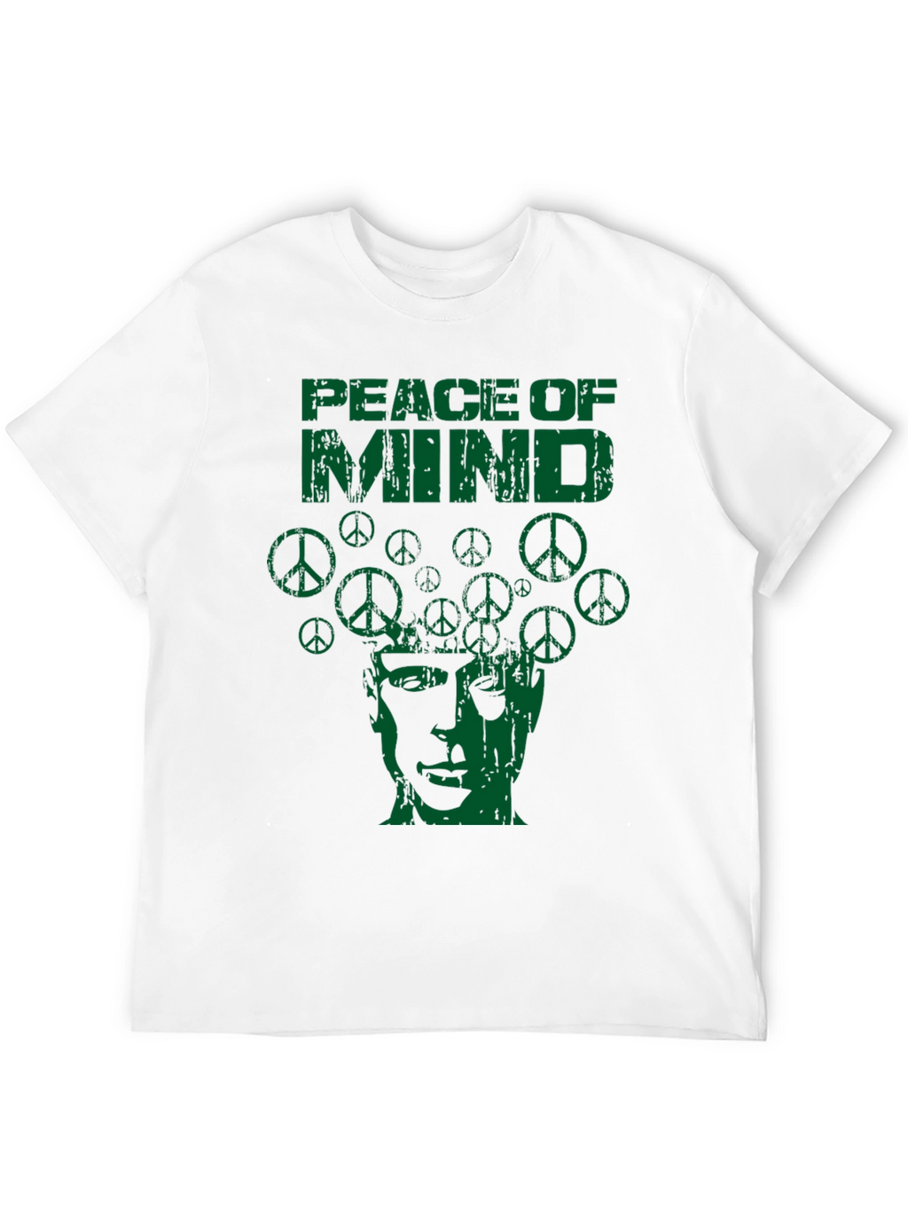 Peace of Mind Graphic Print Crew Neck T-Shirt