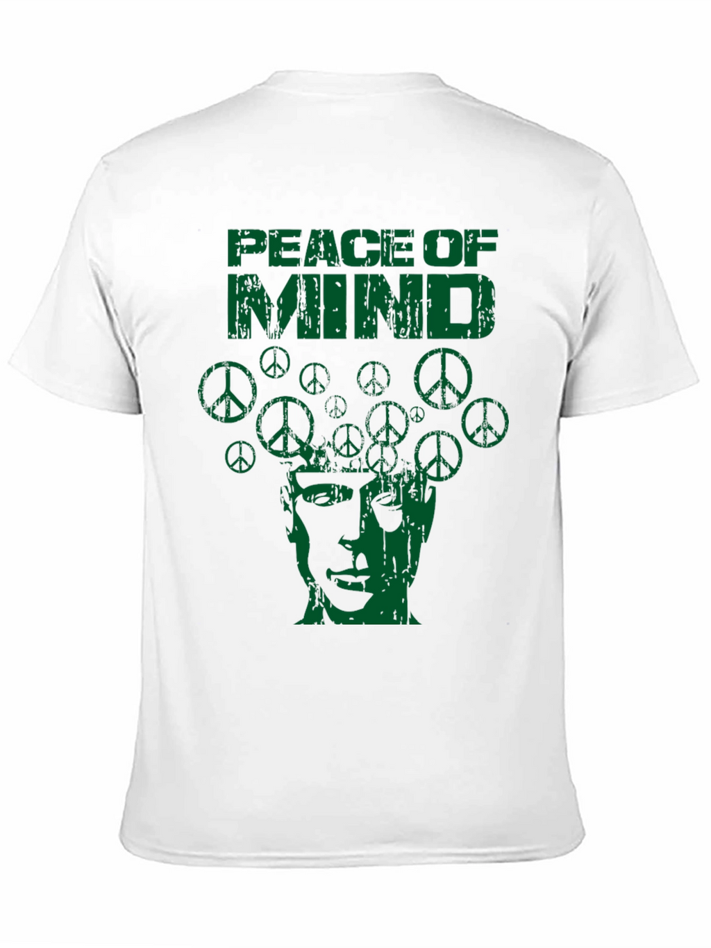 Peace of Mind Graphic Print Crew Neck T-Shirt
