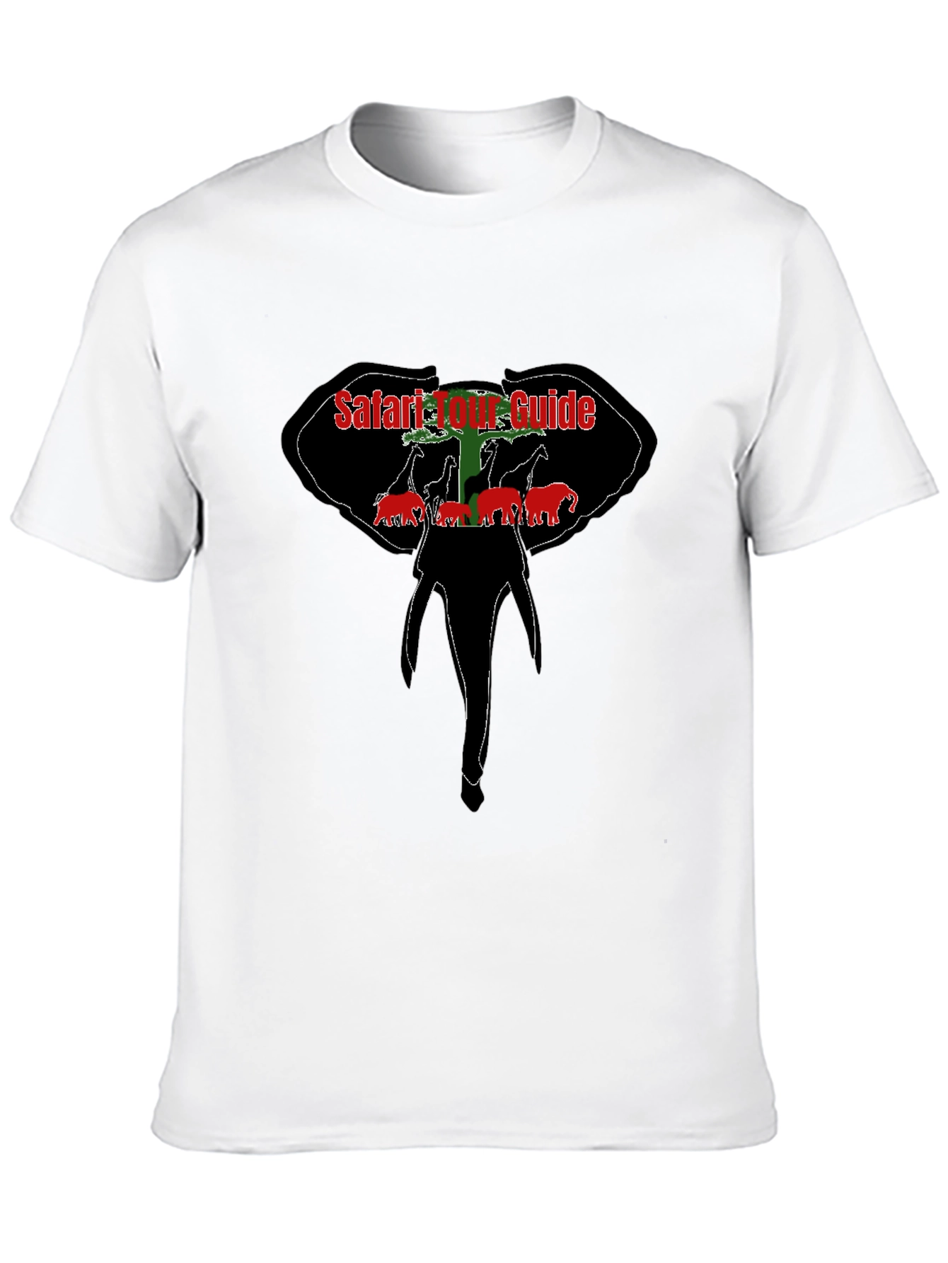 Safari Tour Guide Black T-Shirt