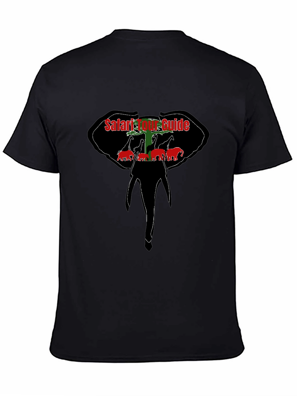 Safari Tour Guide Black T-Shirt