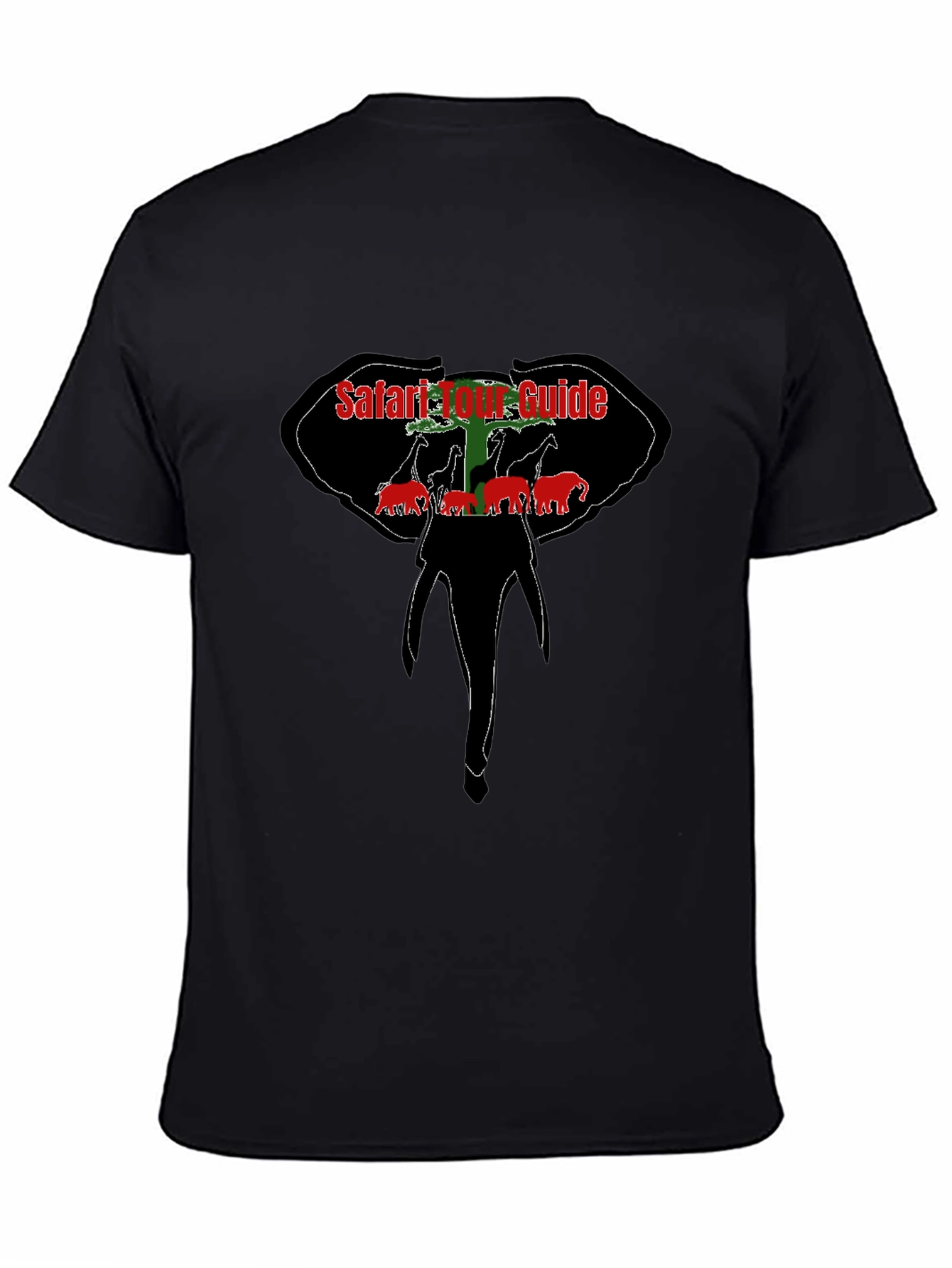 Safari Tour Guide Black T-Shirt