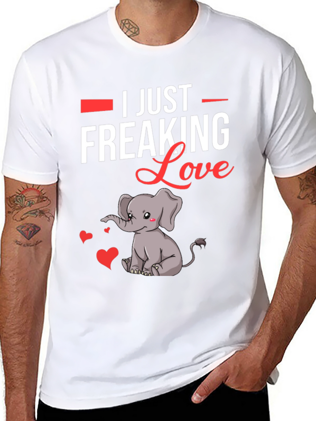 I Just Freaking Love Elephants T-Shirt