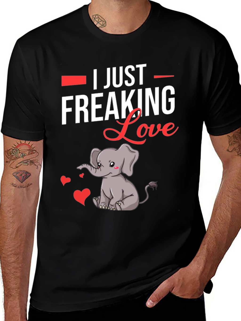 I Just Freaking Love Elephants T-Shirt