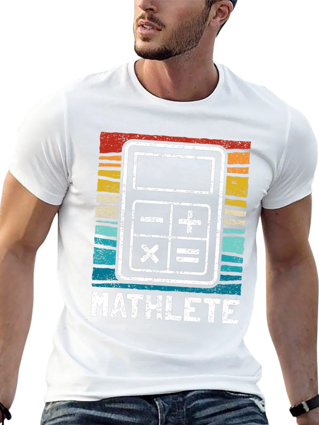 Mathlete Calculator Graphic Tee