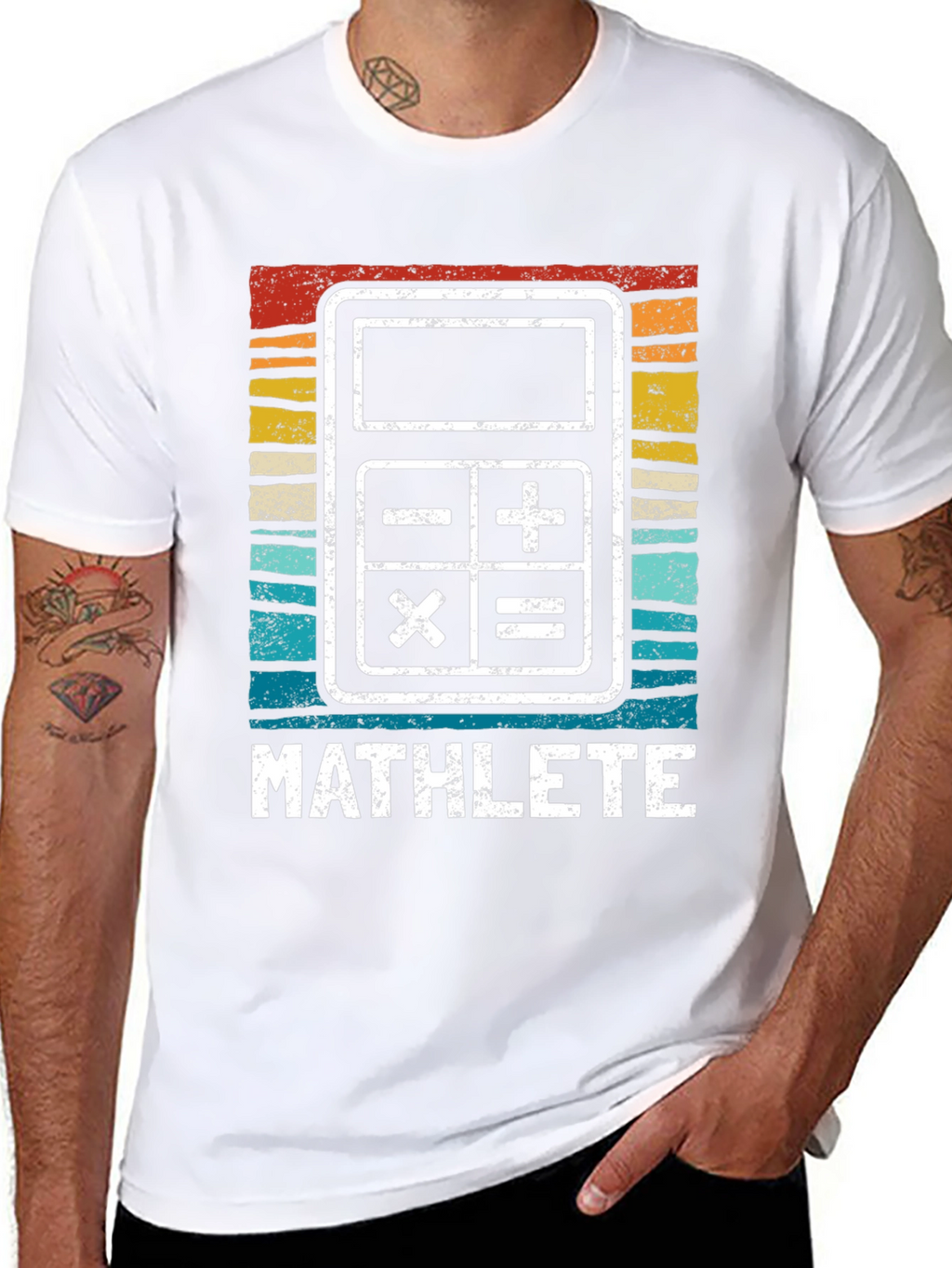 Mathlete Calculator Graphic Tee
