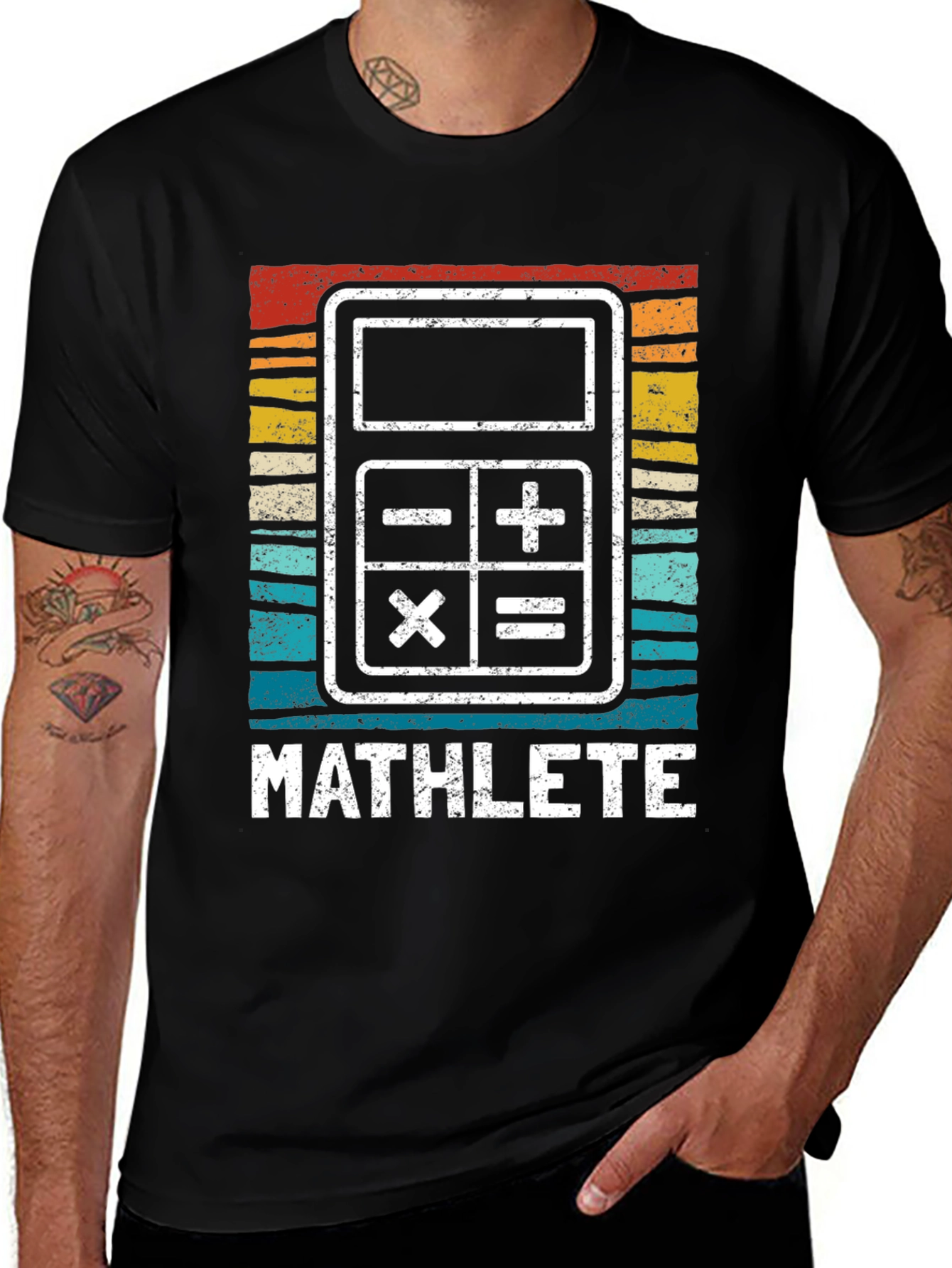 Mathlete Calculator Graphic Tee