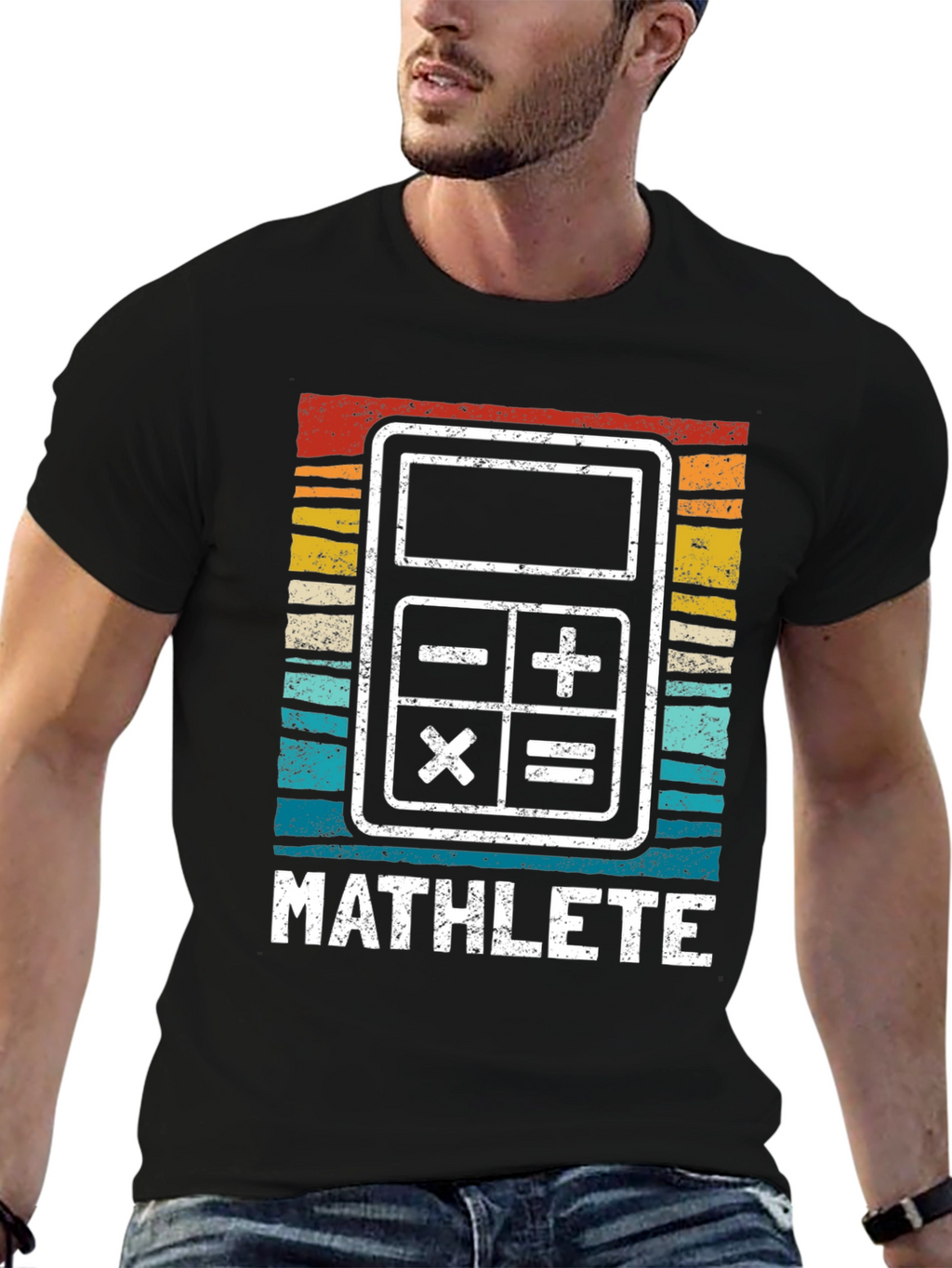 Mathlete Calculator Graphic Tee