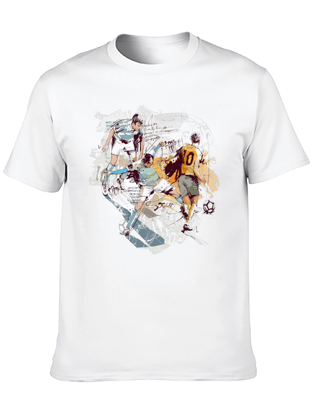 Soccer Art Graphic T-Shirt - Cool & Casual