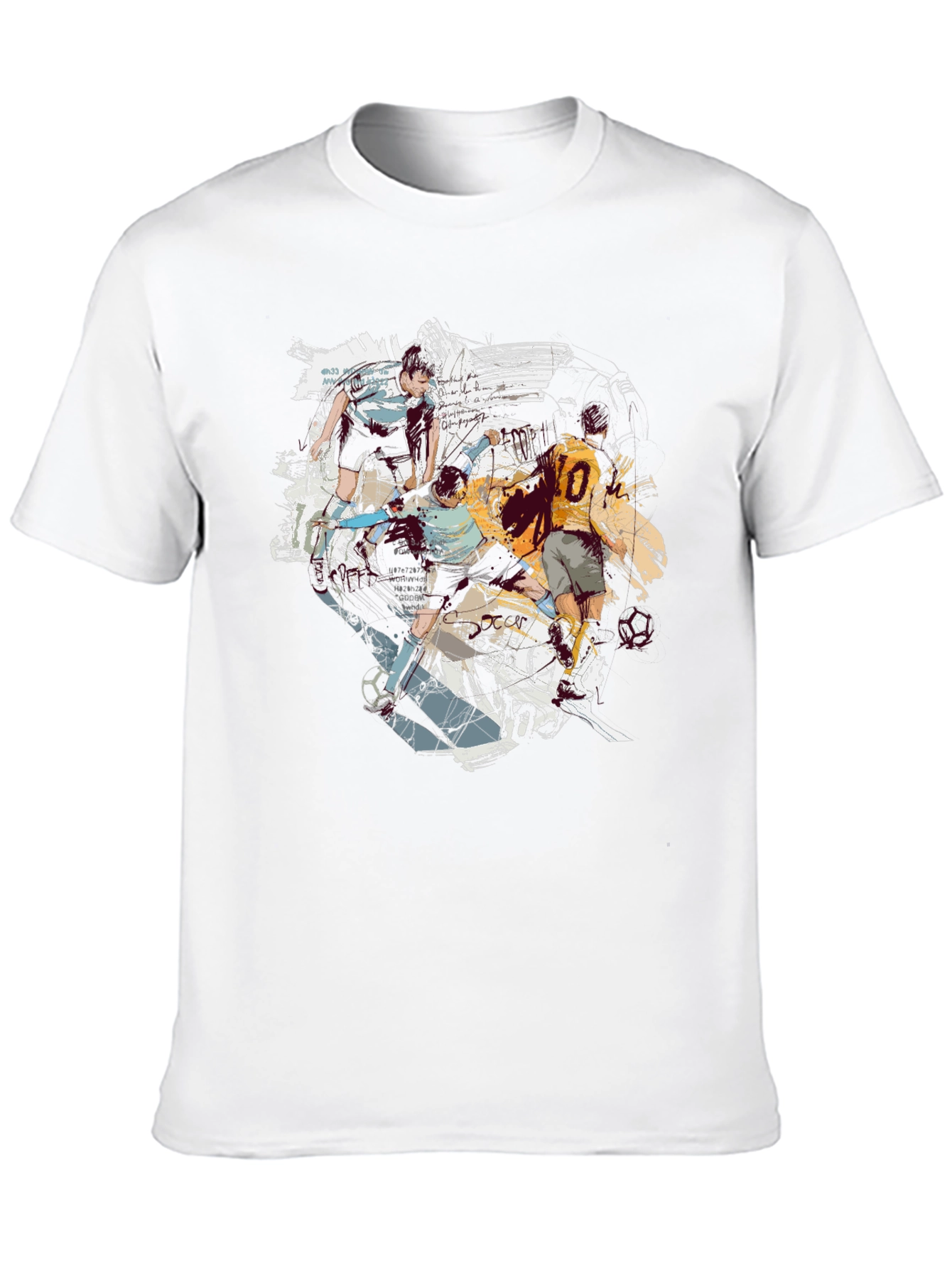 Soccer Art Graphic T-Shirt - Cool & Casual