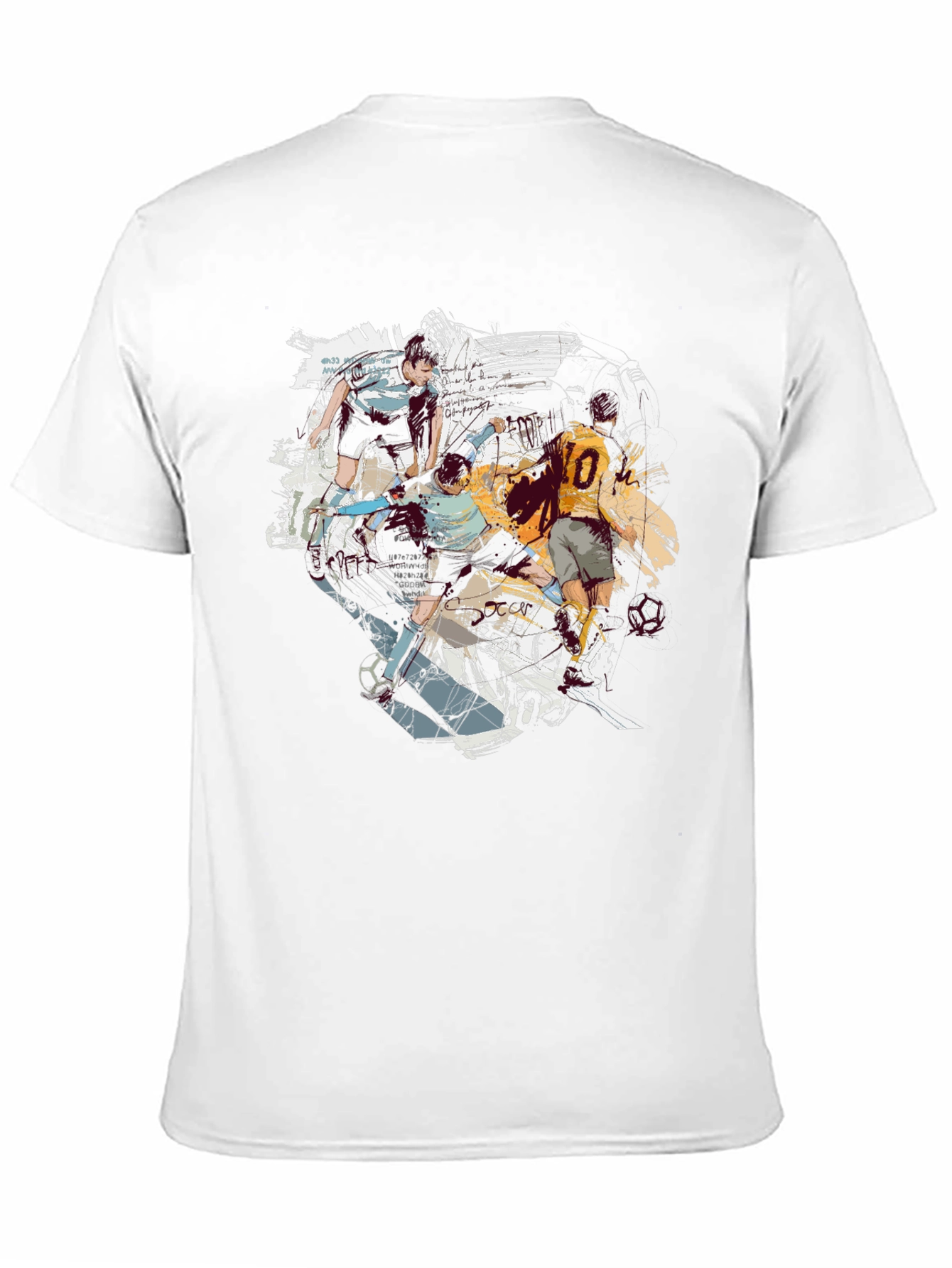 Soccer Art Graphic T-Shirt - Cool & Casual