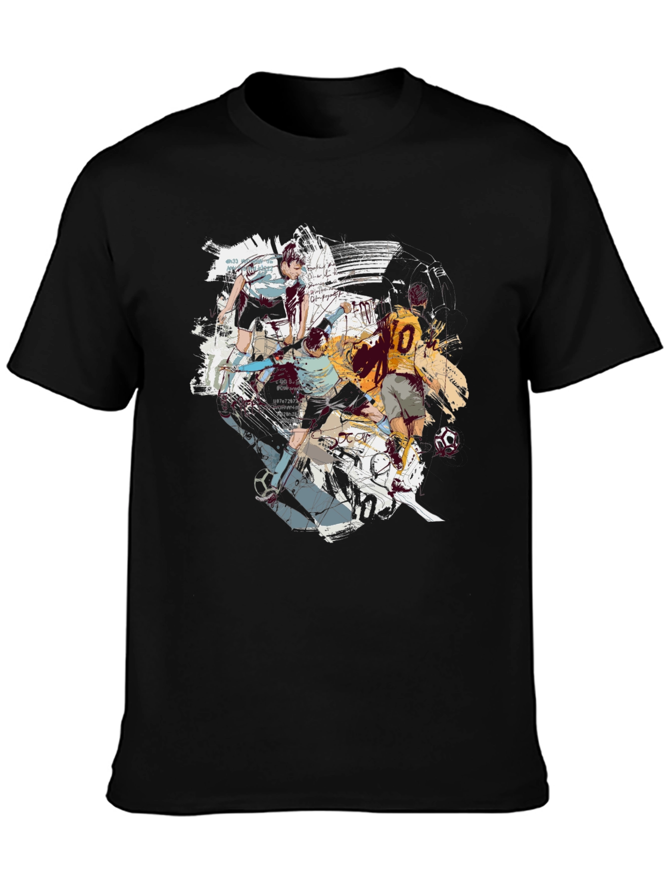 Soccer Art Graphic T-Shirt - Cool & Casual
