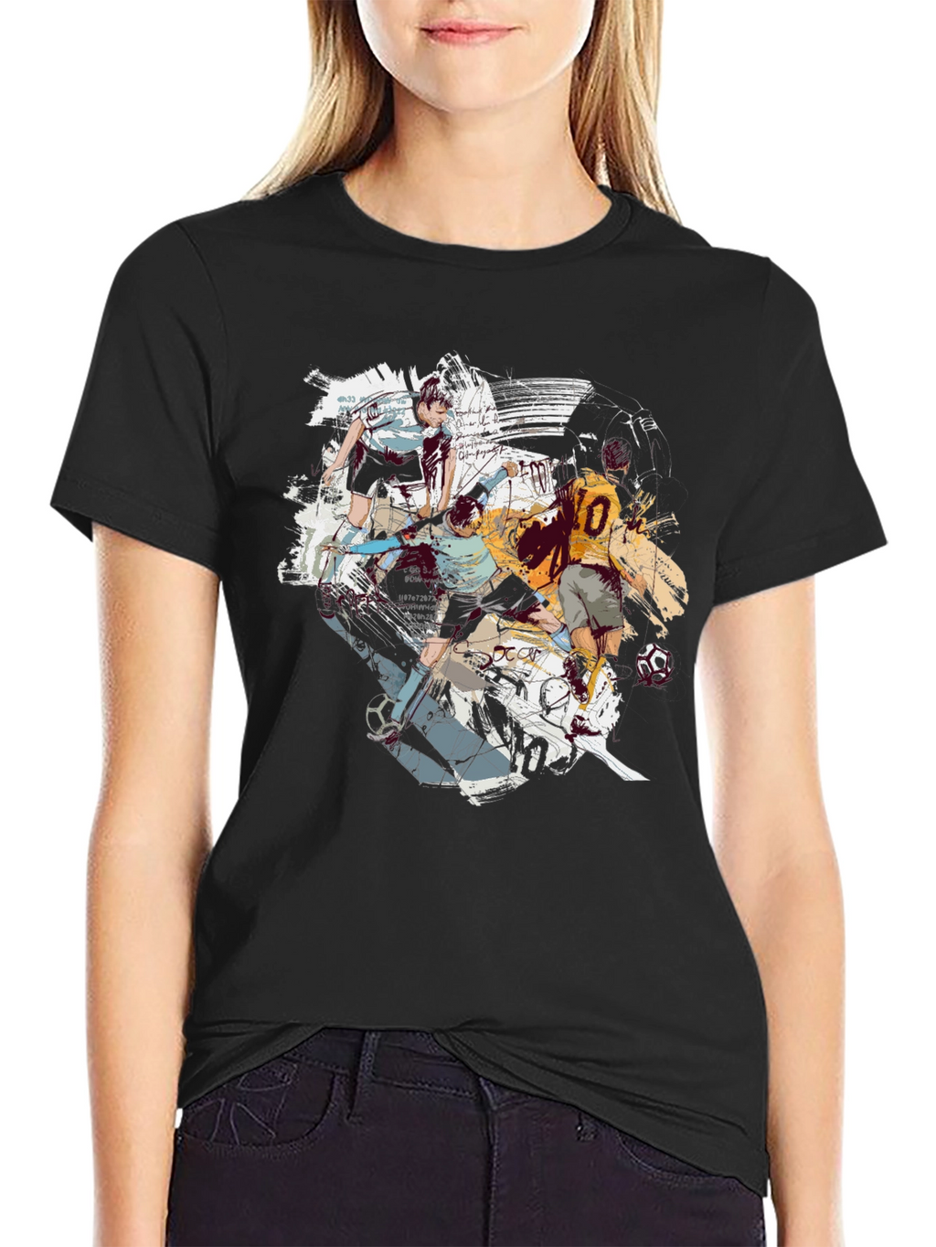 Soccer Art Graphic T-Shirt - Cool & Casual
