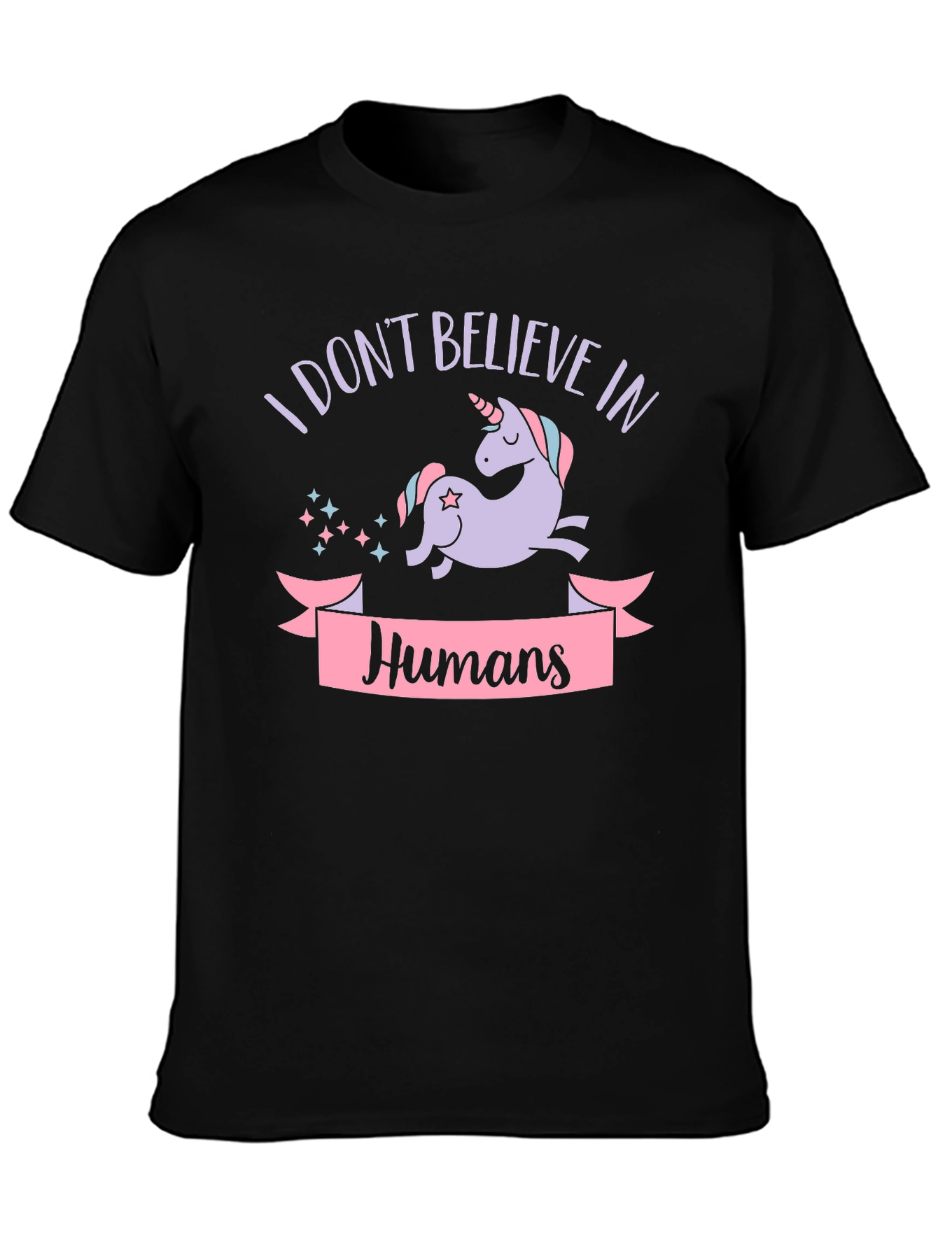 I Dont Believe In Humans Unicorn Graphic Tee