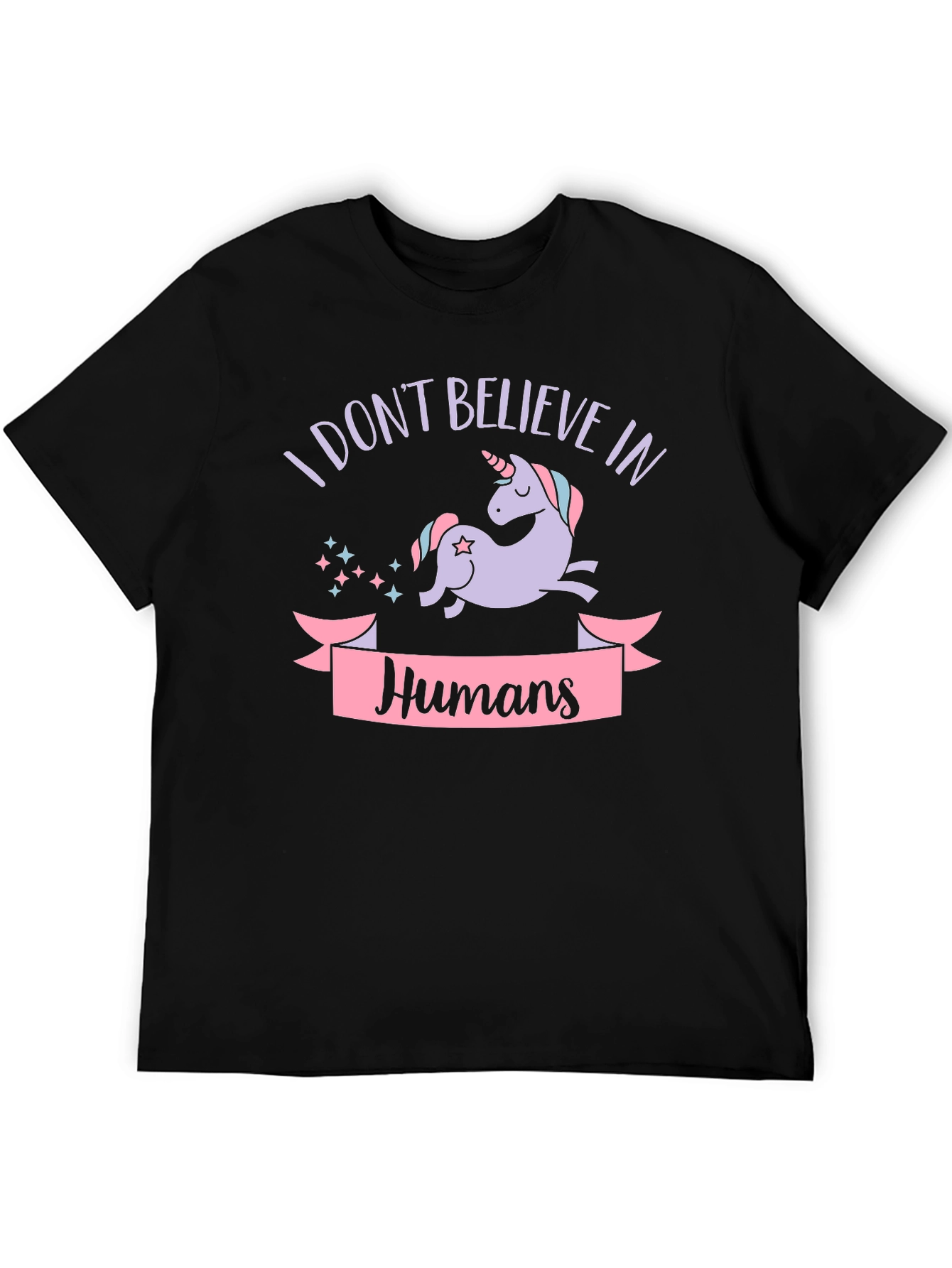 I Dont Believe In Humans Unicorn Graphic Tee