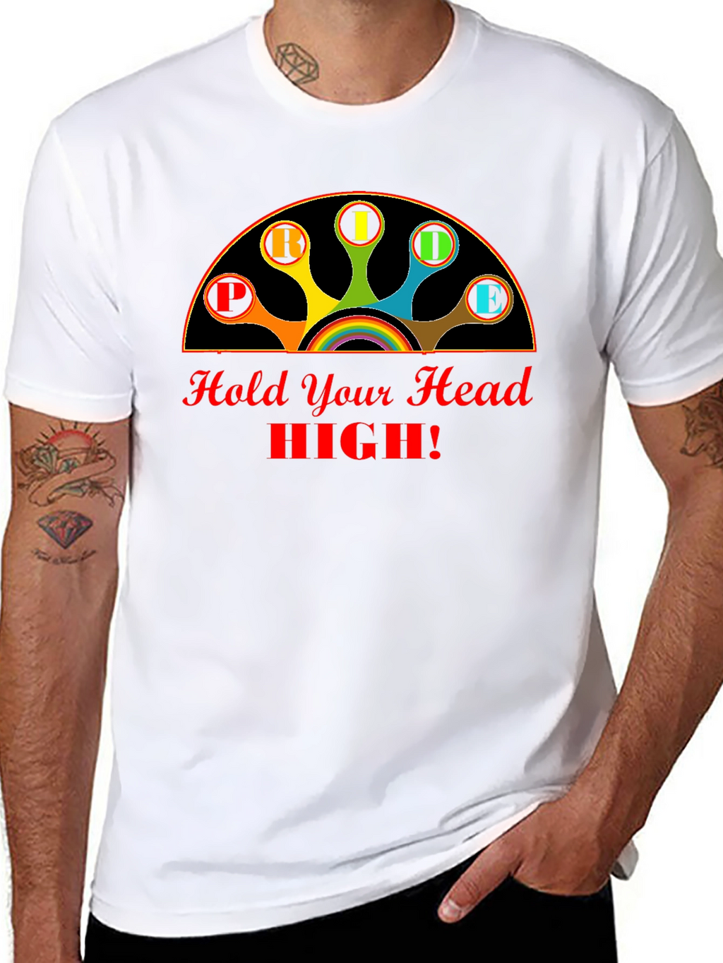 Pride Hold Your Head High Graphic Tee