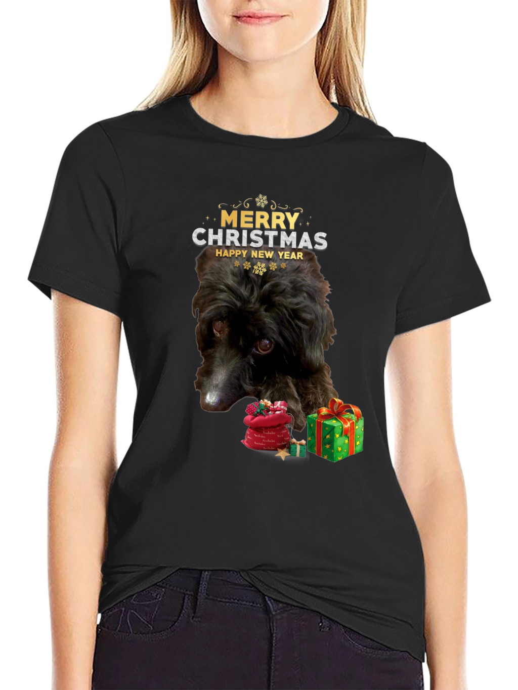 Festive Dog Christmas T-Shirt
