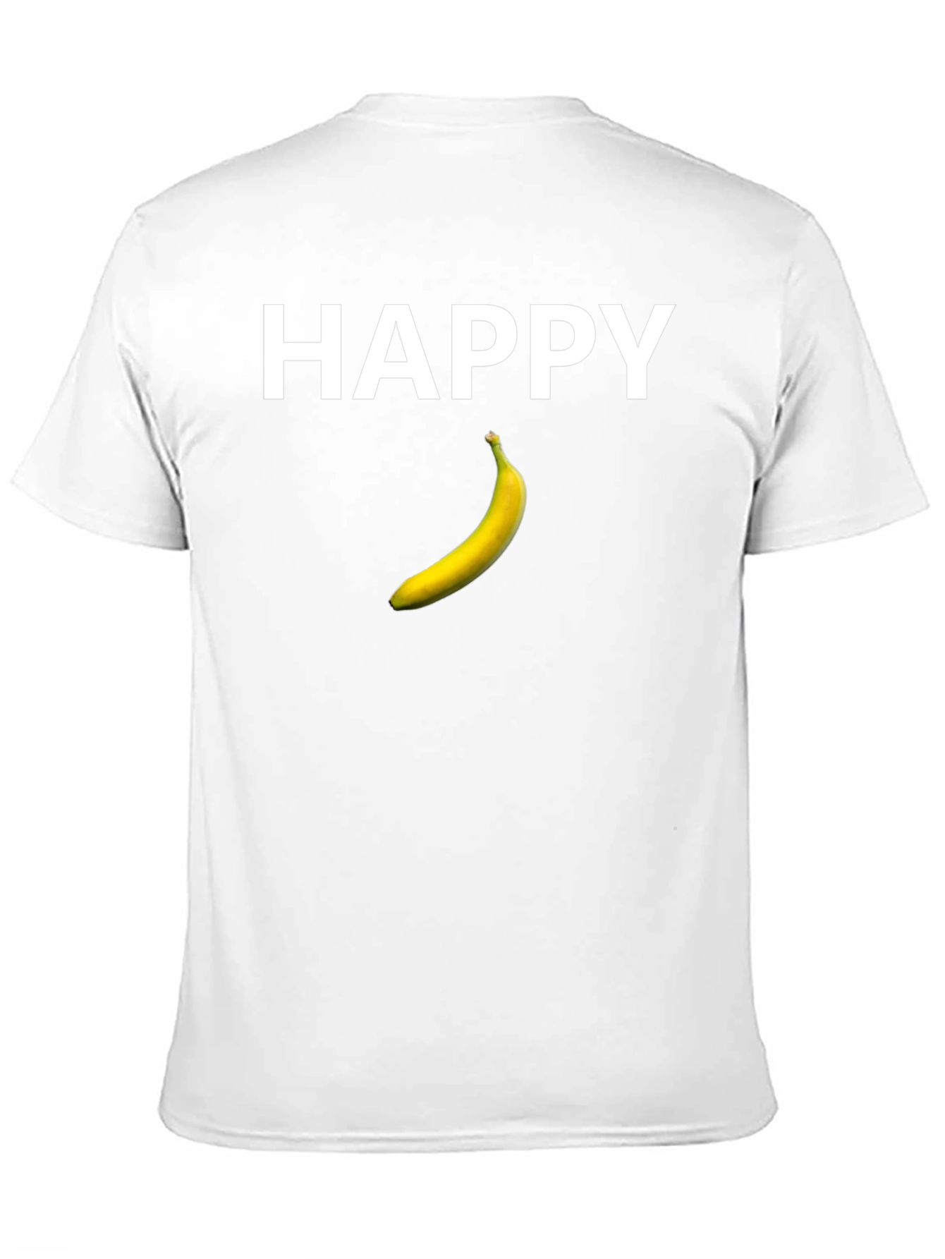 Happy Banana Graphic Tee - Black Cotton T-Shirt