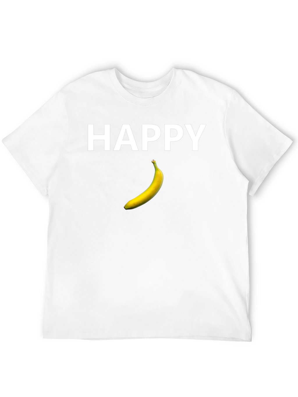 Happy Banana Graphic Tee - Black Cotton T-Shirt