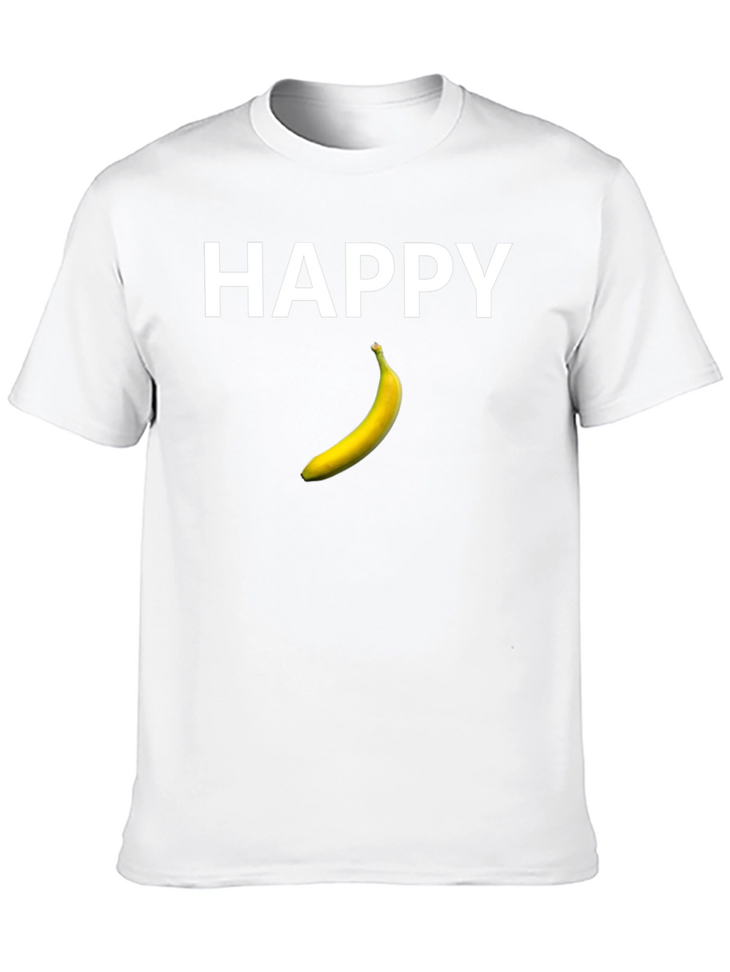 Happy Banana Graphic Tee - Black Cotton T-Shirt
