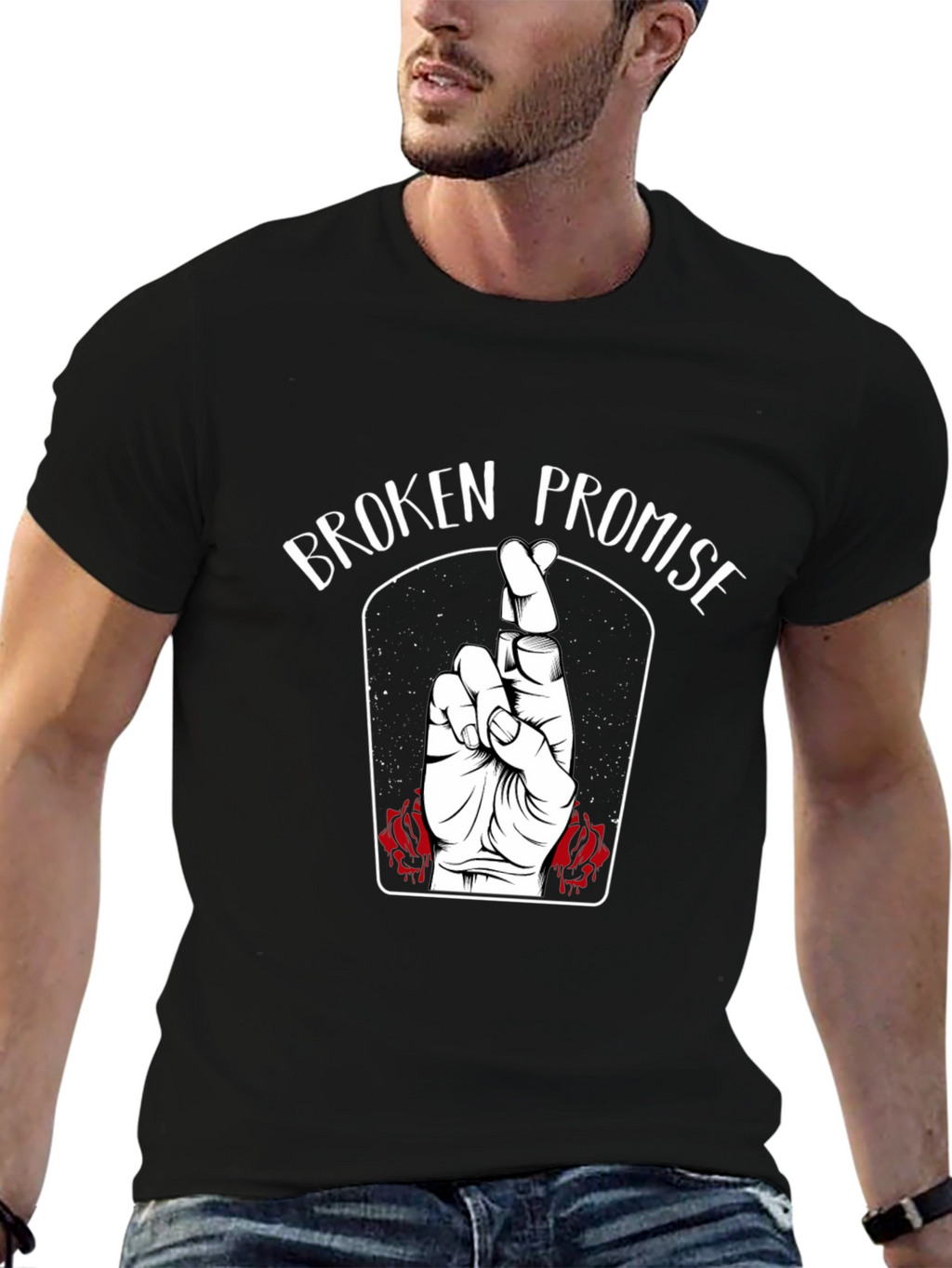 Broken Promise Graphic Tee - Black