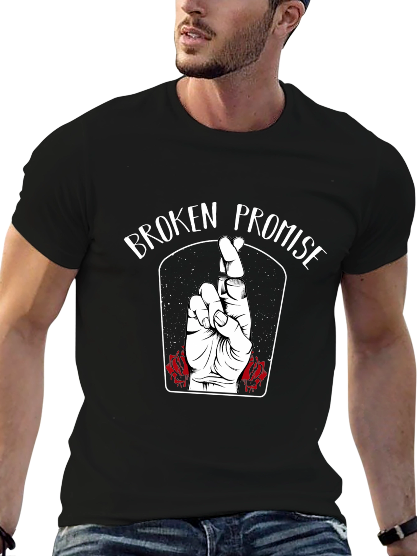 Broken Promise Graphic Tee - Black