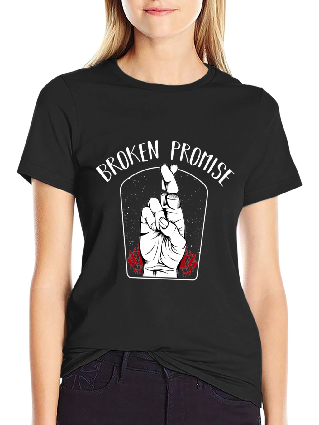 Broken Promise Graphic Tee - Black