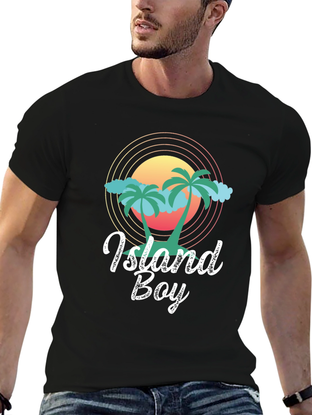Island Boy Graphic Tee - Tropical Vibe