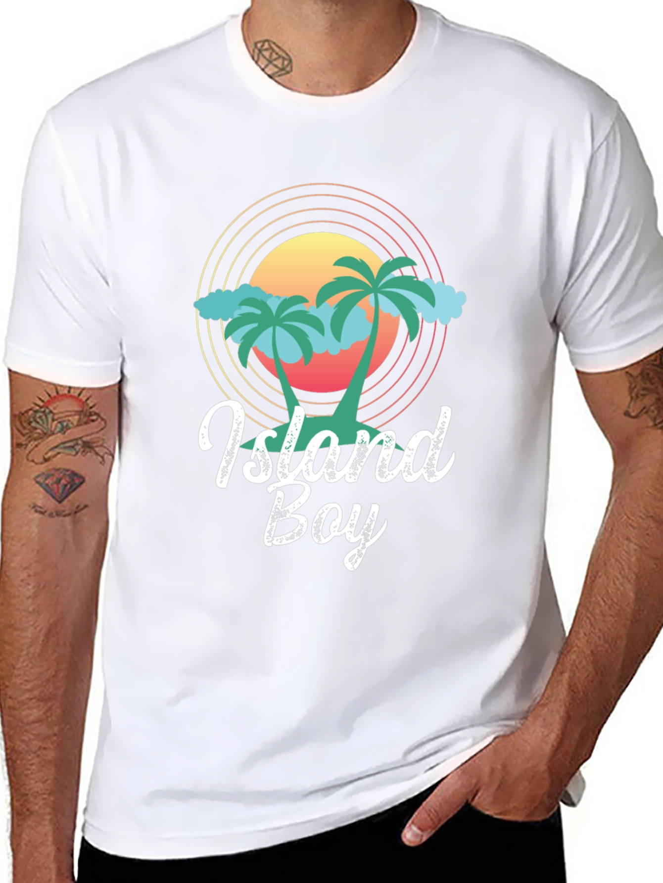 Island Boy Graphic Tee - Tropical Vibe