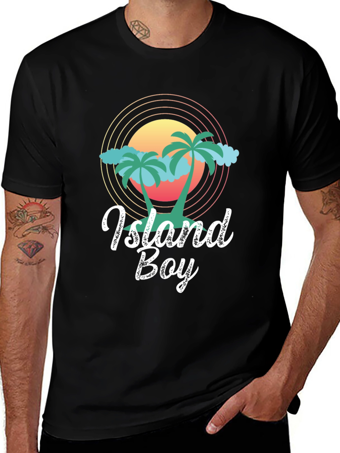 Island Boy Graphic Tee - Tropical Vibe